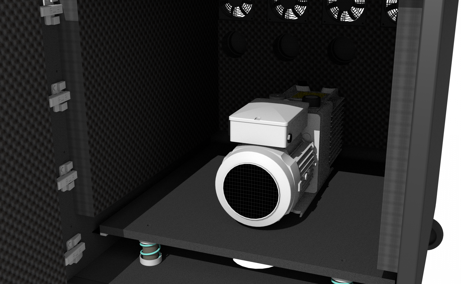 NOISE ENCLOSURE FOR VACUUM PUMPS ionBench