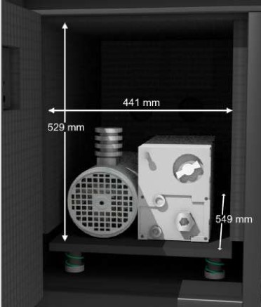 noise enclosure vacuum pump ionbench